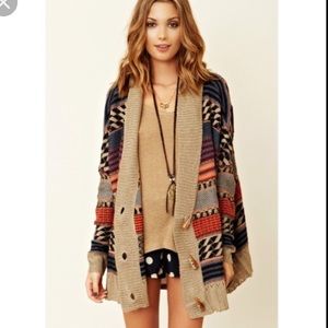 Aztec oversized sweater